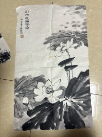 南京老画家杨银彩国画  约3平尺  终身保真17