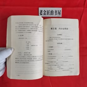 医学应试题库丛书：人体解剖学。【人民军医出版社，邱实 主编，1999年，一版一印】。私藏书籍，收藏佳品。