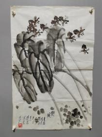 北京画院老画家 彭培泉 三开软片 保真出售