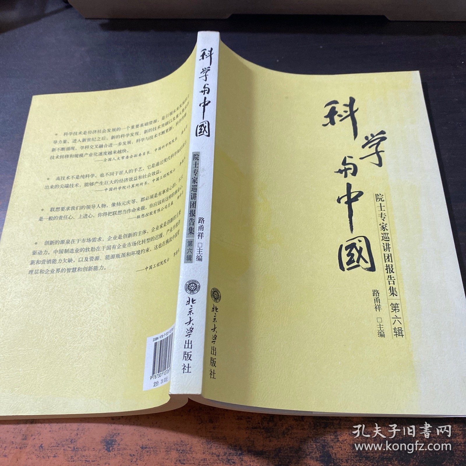 科学与中国：院士专家巡讲团报告集（第6辑）