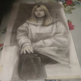 无名无款素描人物