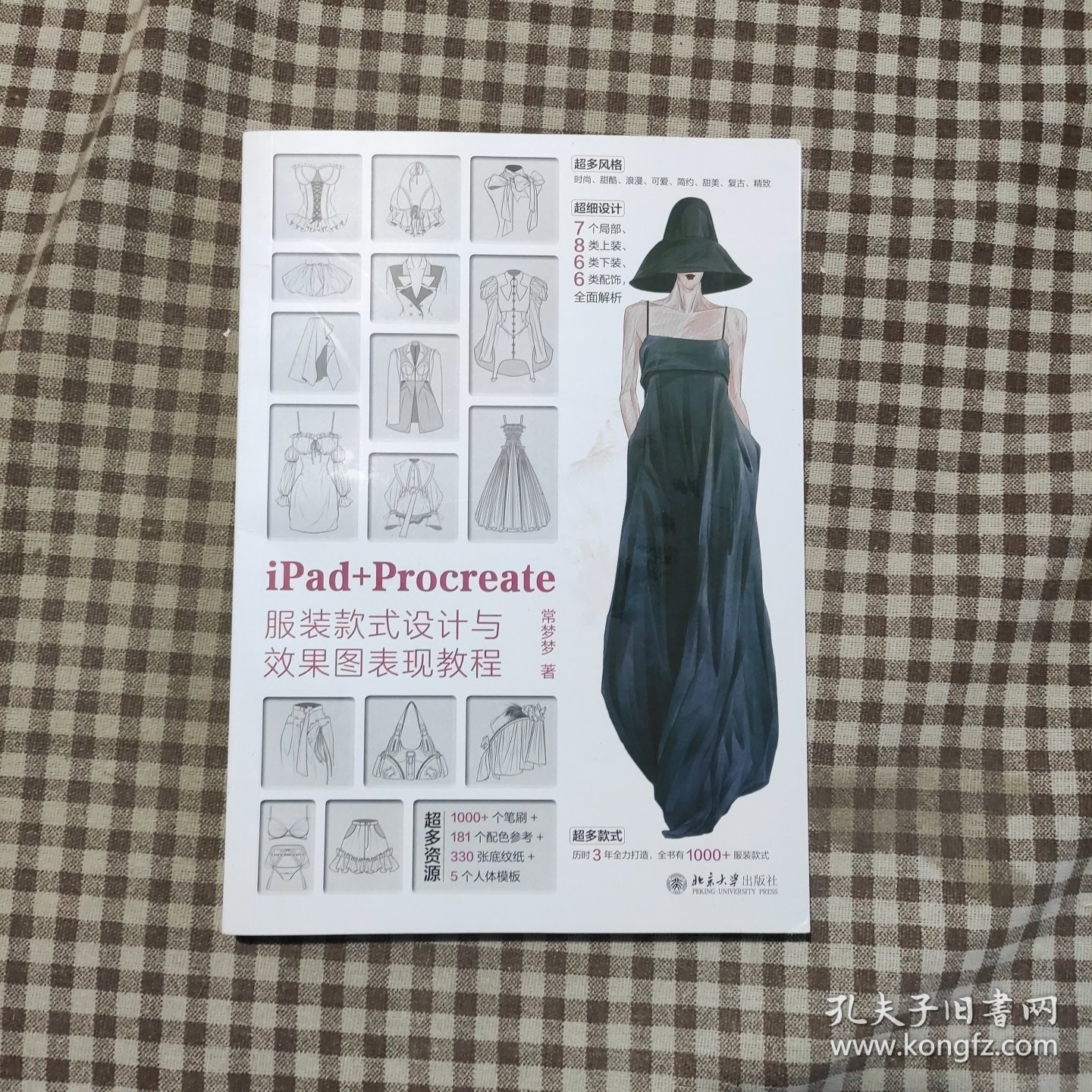 iPad+Procreate服装款式设计与效果图表现教程 钟玉梅（配套电子资源：1000+个笔刷、181个配色参考、330张底纹纸、5个人体模板）