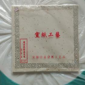 泾县宣纸   精品花粉套色笺(洒金) 10张    2015年购入未见生产日期