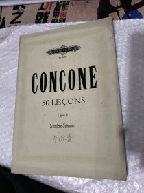 CONCONE 50 LECONS》私人签名 见图