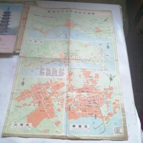 秦皇岛市区游览交通图1987