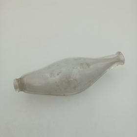 五六十年代 老玻璃奶瓶 小儿双口奶瓶 公私合营沪江玻璃厂制造