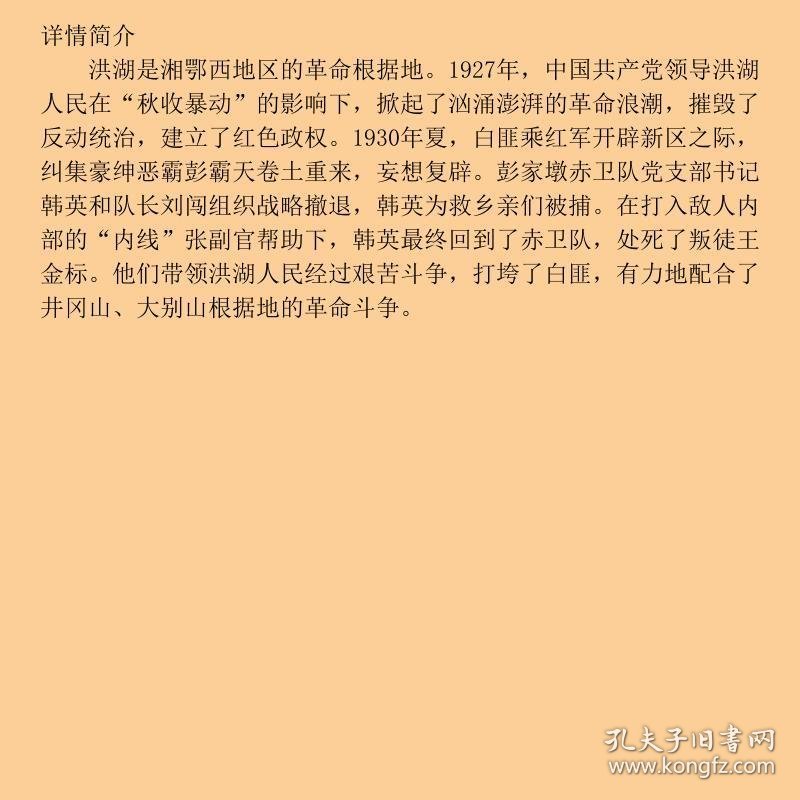 中国红色教育电影连环画丛书：洪湖赤卫队