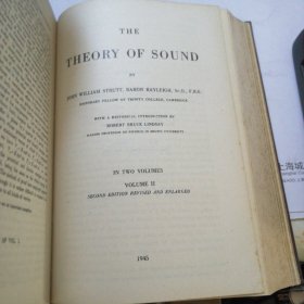 THEORY OF SOUND 声学理论（第1——2卷合订本）1945年英文版