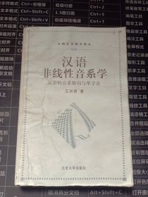 汉语非线性音系学：汉语的音系格局与单字音