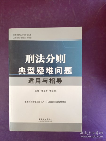 刑事法律适用与指导丛书：刑法分则典型疑难问题适用与指导