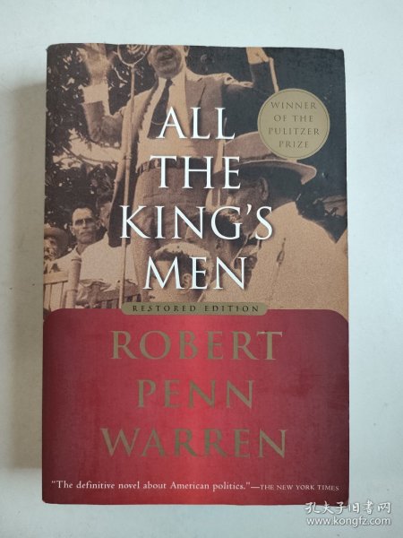 英文原版 All the King's Men（Restored Edition，1947年普利策奖《国王的人马》）