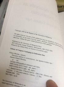 莫里亚纳 《作为社会批评的话语分析：西班牙黄金时代》  Discourse Analysis as Sociocriticism: The Spanish Golden Age