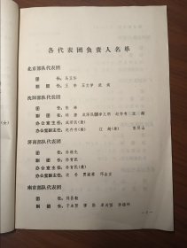 中国人民解放军第三届体育运动会秩序册 1975年