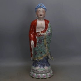 粉彩描金超大号佛像