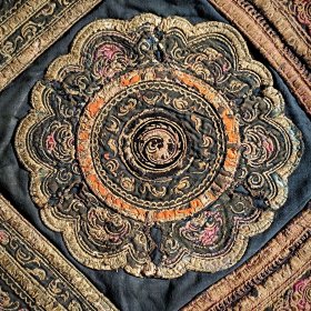 清末老堆绣绣片