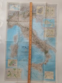 National Geographic国家地理杂志地图系列之1995年2月 Italy 意大利地图