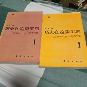 历史在这里沉思，1966一1976年纪实。1，2两册。