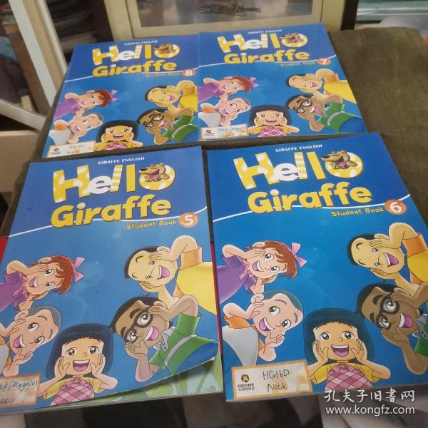 HELLO GIRAFFE STUDENT BOOK 1-8册8本合售