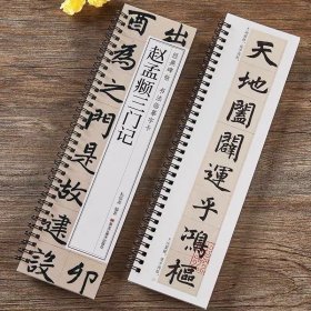 【现货正版】赵孟頫三门记 经典碑帖书法临摹字卡 楷书毛笔书法字帖全文楷书字帖赵孟俯字帖赵体近距离临摹字帖赵孟頫字帖