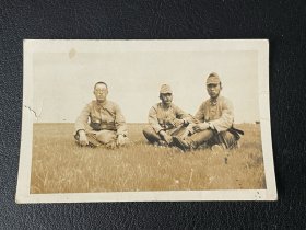 民国日军士兵照片。长6.5厘米，宽4.3厘米。