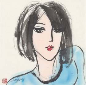 河南美协吴秀生写生人物画 吴秀生，中国当代彩墨画家，1970年出生于河南信阳，1997年毕业于中央美院设计系。现为中国对外友好协会艺术创作院画家，中国彩墨艺术研究会理事。