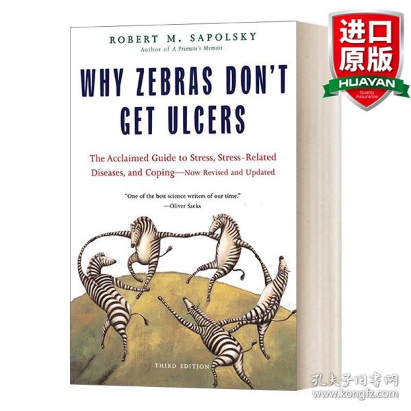 英文原版 Why Zebras Don't Get Ulcers 为什么斑马不会得溃疡 英文版 进口英语原版书籍