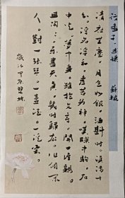 书画名家笔墨真迹，著名禅意书画家贾双林书法作品:苏轼《行香子.述怀》