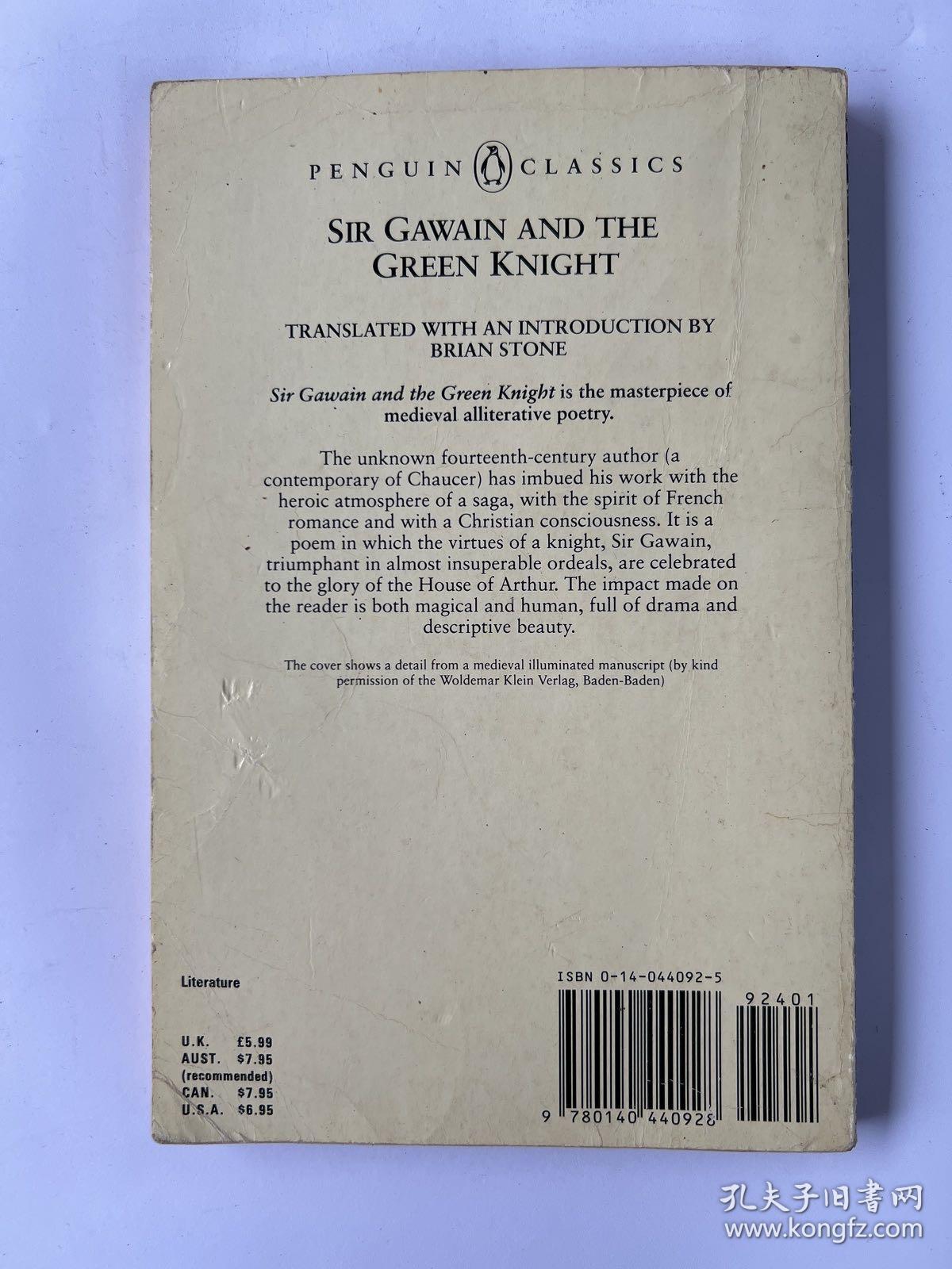 Sir Gawain and the Green Knight (Penguin Classics)