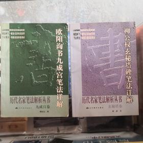 柳公权玄秘塔碑笔法详解、欧阳询书九成宫笔法详解（两本合售以图片为准）