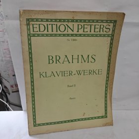 EDITION PETERS BRAHMS KLAVIER