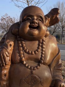 黄杨木佛像，招财纳福，吉祥平安，无修补，全品