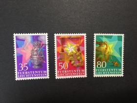 外国邮票列支敦士登1985年圣诞节 古典器物 新 3全