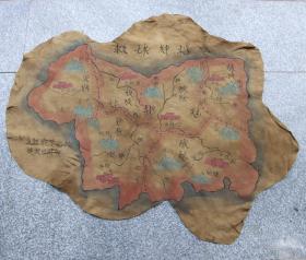 辽金时期——手工羊皮画（地图）
长95cm宽79cm