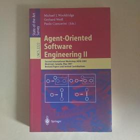 英文原版:Agent-Oriented Software Engineering II-面向代理的软件工程II（目录见图）