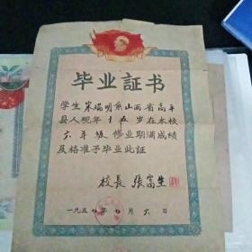 1957年毕业证书C2（133）