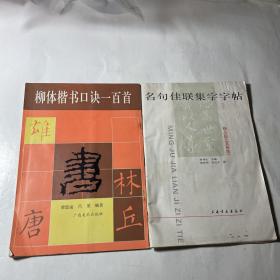 名句佳联集字字帖 《柳公权玄秘塔》+柳体楷书口诀一百首，2本合售