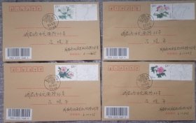 木芙蓉票边首日原地实寄封 成都市花是芙蓉花 成都芙蓉花风景戳