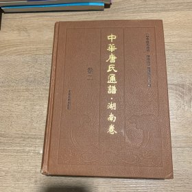 中华唐氏通谱 : 湖南卷（卷二）