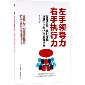 左手力右手执行力:要稳，执行要狠中层的15条管理法则 管理实务 鲁克德