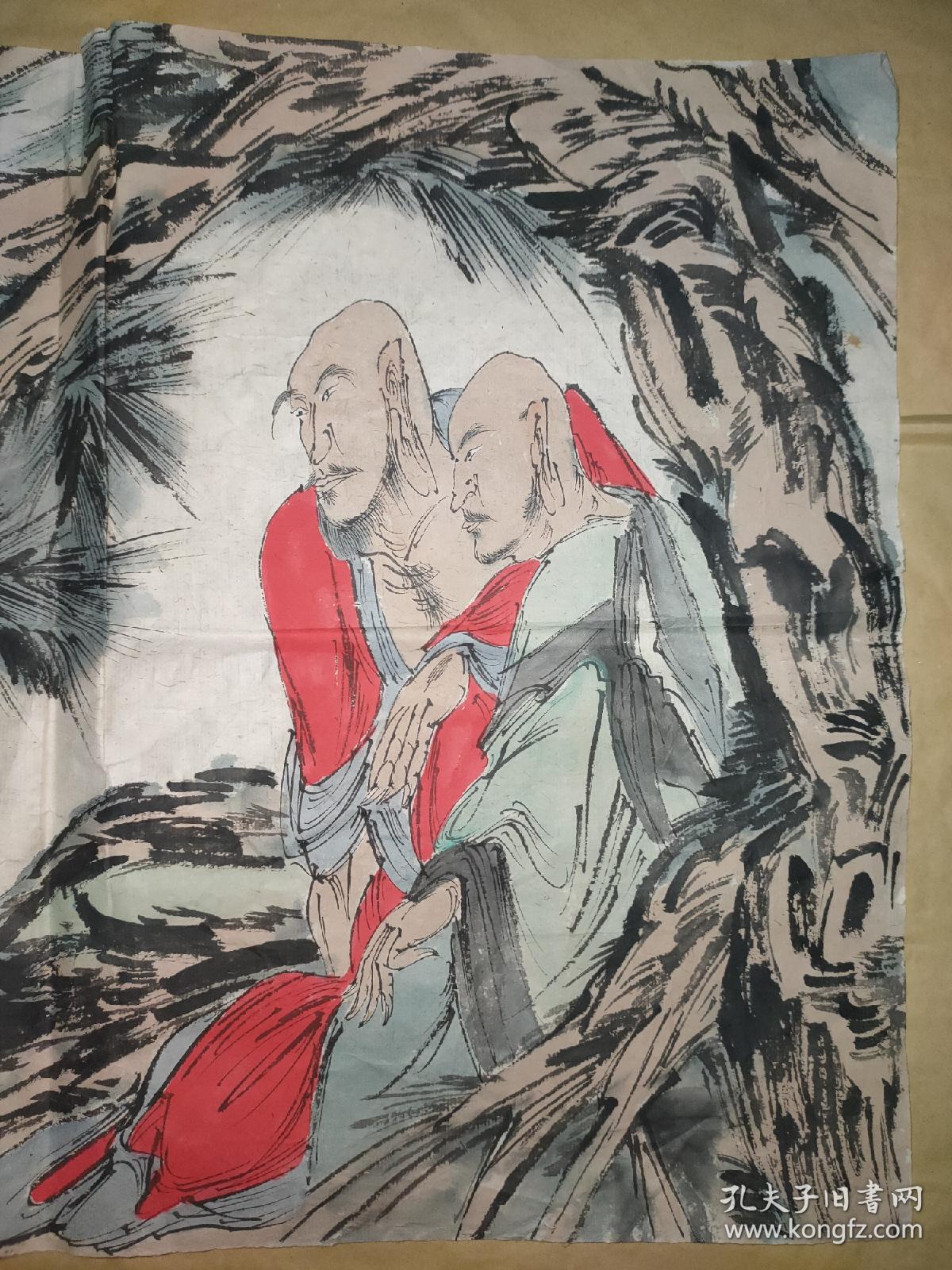 中国国家画院国画院副院长，兼任南京书画院院长，中国艺术研究院中国画院研究员《范扬》罗汉尺寸50×35cm