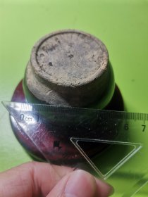 晚清民国，四系骨钉水盂，文房用品，比较少见，写毛笔字时用来加水研磨