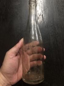 约五六十年代 广东水产供销公司制造 壹斤庄 透明玻璃瓶
