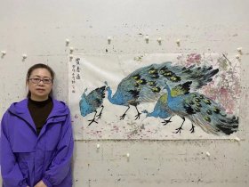 王路平    四尺整张
          重庆市人，先后就读于四川美院国画系，中国美协高研班，中国国家画院陈鹏工作室。现为中国美术家协会会员，广东省书画家协会副z席