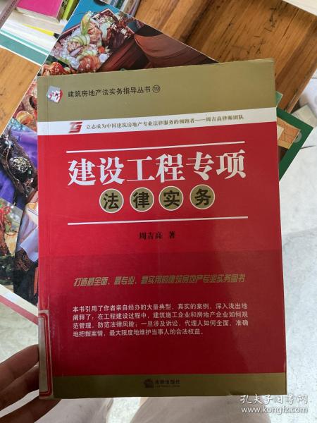 建筑房地产法实务指导丛书19：建设工程专项法律实务