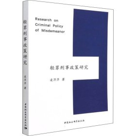 輕罪刑事政策研究