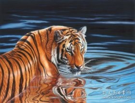 A18. 无款，现代，《猛虎图》。