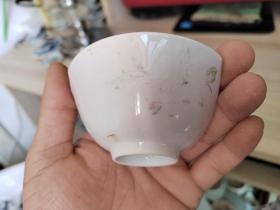 清代粉彩小碗瓷片标本