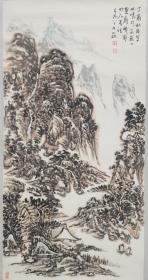 韩靖先生国画《山居图》