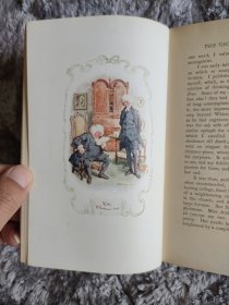 1904 Oliver Goldsmith - The Vicar of Wakefield 小说名著《威克斐牧师传》25张秀丽水彩插图 满堂烫金精装