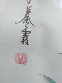 秦霞手绘国画：富贵翠羽【牡丹、孔雀题材国画】